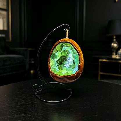 Natural Amethyst Geode Lamp – Handmade Crystal Night Light