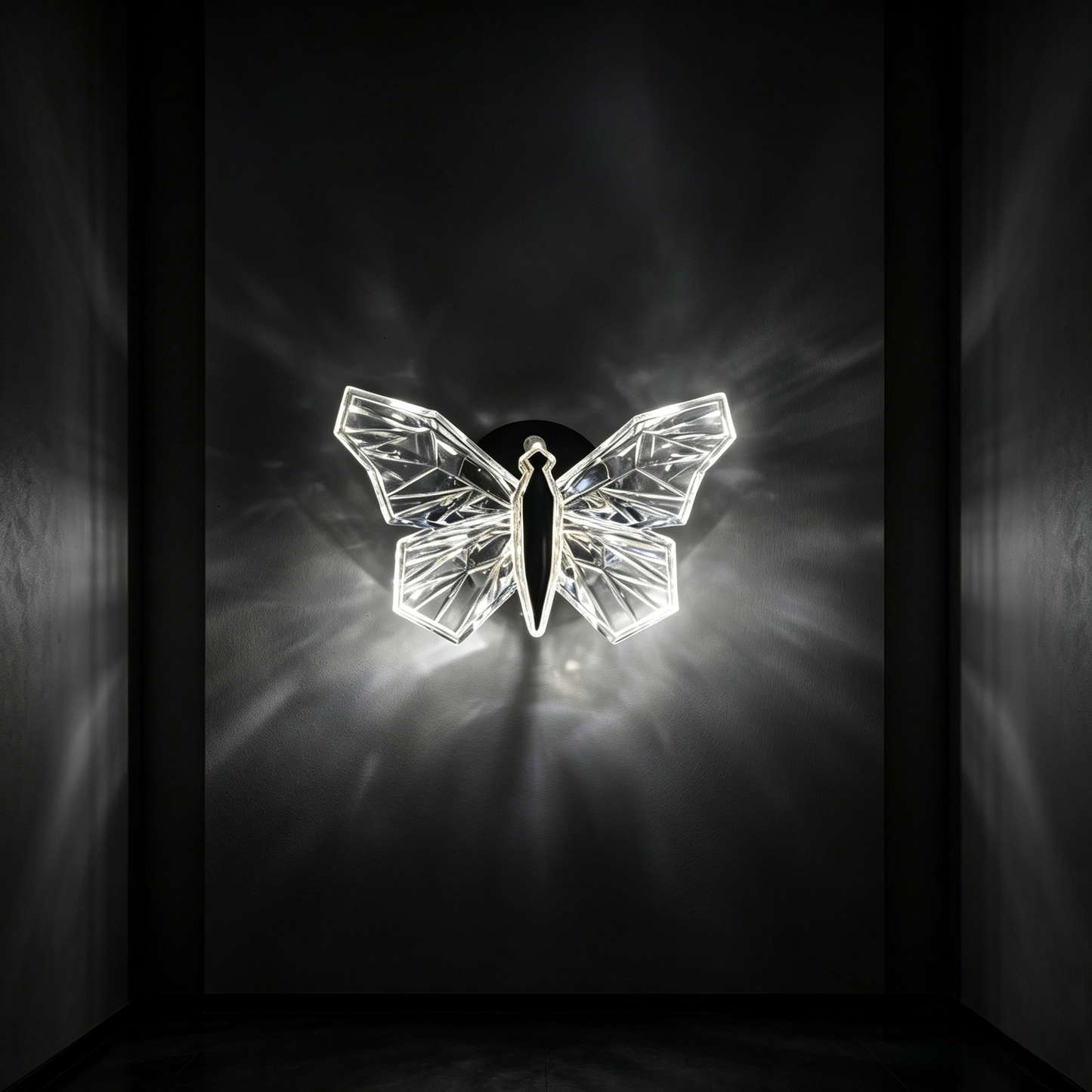 3D Crystal Butterfly Wall Lamp – LED Night Light for Romantic Bedroom Decor & Gift