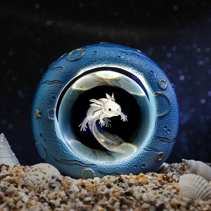 Moon Dolphin Crystal Ball Lamp – Ocean-Inspired Night Light