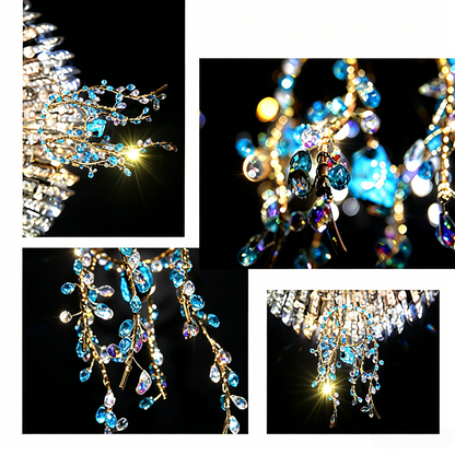 Green Crystal Willow Suncatcher – Cascading Vine Hanging Decor